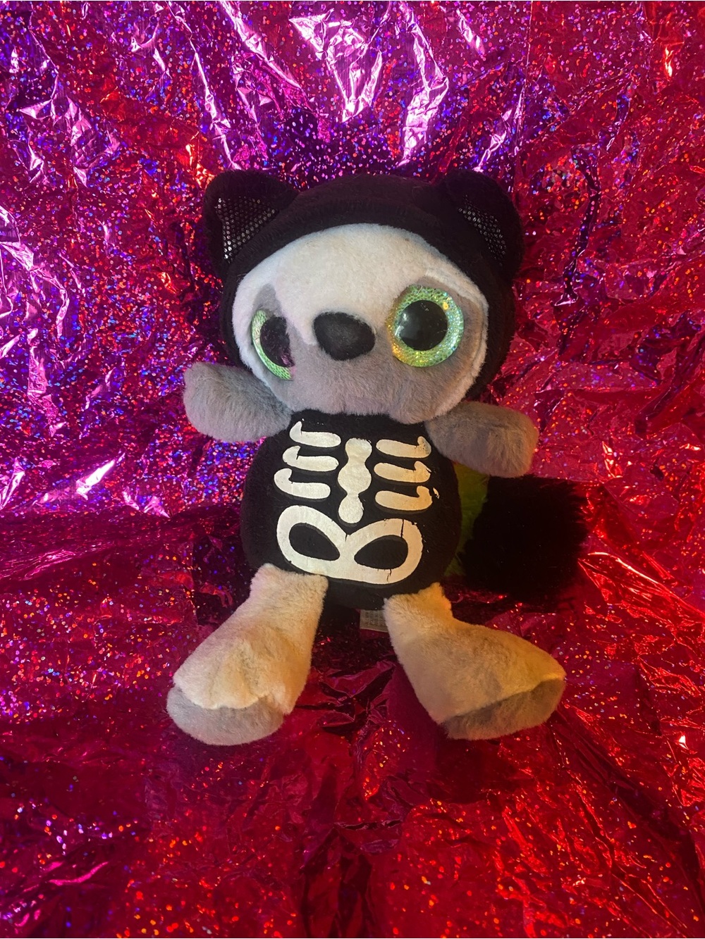 Mini Skeleton Kitty Plush Toy